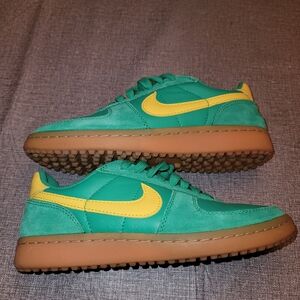 Womens Nike Field General Green and Yellow Sneakers